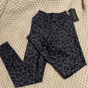 Balance Athletica Ascent Pant- King Cheetah Midnight- Size EXTRA SMALL